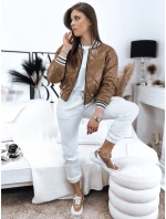 Dámská bunda BOMBER camel FashionStreet TY3431 Dámská bunda BOMBER camel FashionStreet TY3431