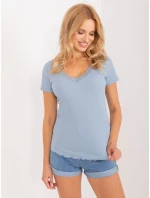 Halenka D16113Z02448B šedá modrá Halenka D16113Z02448B šedá modrá