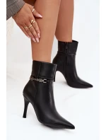 Boty na podpatku model 217722 Step in style Boty na podpatku model 217722 Step in style