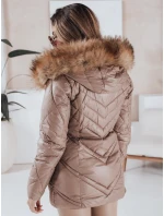 Dámská prošívaná zimní bunda SOLARIS cappuccino FashionStreet TY4010