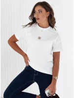 Dámské tričko FLORTA ecru FashionStreet RY2569