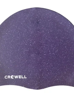 Crowell Recycling Pearl silikonová plavecká čepice fialová barva 4