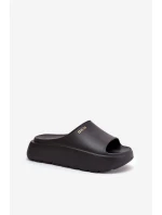 Dámské Pěnové Pantofle Na Platformě Big Star RR274A567 Černé