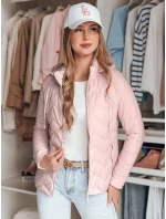 Dámská přechodná prošívaná bunda ZIPZAB světle růžová FashionStreet TY4866 Dámská přechodná prošívaná bunda ZIPZAB světle růžová FashionStreet TY4866