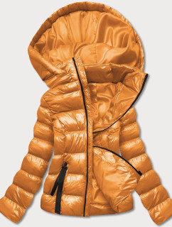 Dámská zimní sportovní bunda v kurkumové barvě (5M782-254)