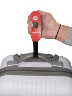 ELEKTRONICKÁ CESTOVNÍ VÁHA MAX. 40 KG DUNLOP ČERVENÁ
