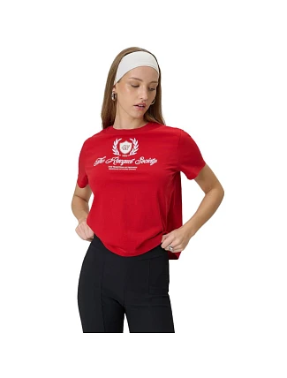 Dámské tričko 4F F2738 červená 4FWSS26TTSHF2738 62S
