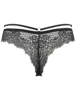 Dámské sexy krajkové tanga V-10098 Černá - Axami