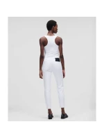 Karl Lagerfeld White Gf Denim Pants W 221W1101 Jeans