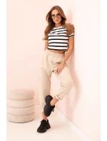 Kalhoty s kapsami Summer Punto béžové Kalhoty s kapsami Summer Punto béžové