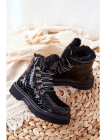 Dětské Boty S Fleecovou Podšívkou černé Doreen Dětské Boty S Fleecovou Podšívkou černé Doreen