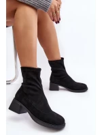 Dámské botky na nízkém podpatku hnědé Aphroteia