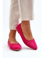 Dámské semišové baleríny Fuksie Kommia