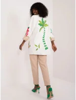 Dámské sako DHJ MA 18525 15.43 Ecru  mix vzor - FPrice