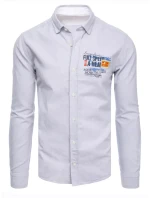 Pánská světle šedá košile FashionStreet DX2278