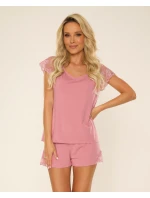 Pyžamo De Lafense 625 Dagmara kr/r 3XL-4XL Pyžamo De Lafense 625 Dagmara kr/r 3XL-4XL