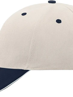Daiber MB 24 6 panelová sandwich kšiltovka 03.0024 beige/navy/beige