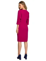 S324 Pouzdrové šaty s netopýřími rukávy - královská modř S324 Pouzdrové šaty s netopýřími rukávy - královská modř