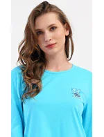 Dámské pyžamo dlouhé Listy