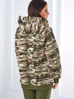 3dílná souprava Vřesoviště  halenka, top a legíny khaki + ecru