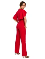 M670 Kombinéza s volánky - červená