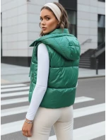 Dámská prošívaná vesta OSHE zelená FashionStreet TY3702 Dámská prošívaná vesta OSHE zelená FashionStreet TY3702