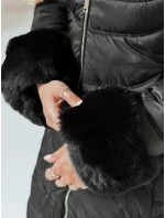 Dámská prošívaná zimní bunda MOON black FashionStreet TY4051