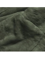 Khaki teplá oboustranná dámská zimní bunda (w610big) Khaki teplá oboustranná dámská zimní bunda (w610big)