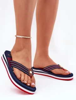 Dámské Šlapky Japonky Na Klínu Big Star RR274A126 Modré