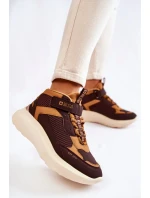 Dámská sportovní obuv Memory Foam System Big Star KK274404 Hněde