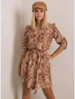 Šaty LK SK 508143.72P světle hnědá
