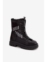 Dámské šněrovací sněhule Vinceza – černé Dámské šněrovací sněhule Vinceza – černé