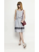 Dámské šaty W-Dk-3037-9G-H9-55-1 šedé - Deni Cler Milano Dámské šaty W-Dk-3037-9G-H9-55-1 šedé - Deni Cler Milano