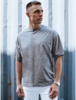 Pánské tmavě šedé tričko s potiskem FashionStreet RX5523