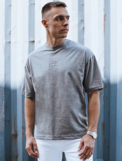 Pánské tmavě šedé tričko s potiskem FashionStreet RX5523
