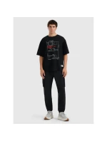 Pánské tričko oversize s potiskem 4F 4FRAW25TTSHM3257-20S