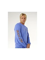 Pánské tričko RIP CURL Fade Out Icon L/S Tee, modré Pánské tričko RIP CURL Fade Out Icon L/S Tee, modré