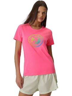 Dámské tričko 4F F2718 fuchsiová 4FWSS26TTSHF2718 55S