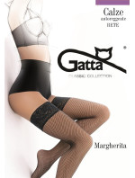 Dámské samodržící síťované punčochy kabaretka Gatta Margherita nr 01