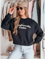 Dámská oversize mikina s potiskem COOKIES tmavě modrá FashionStreet BY1447