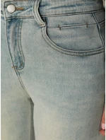 FashionStreet světle modré dámské kalhoty mom fi UY2858 FashionStreet světle modré dámské kalhoty mom fi UY2858