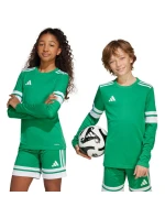 Dětské tričko adidas Squadra 25 s dlouhým rukávem zelené JN7491 Dětské tričko adidas Squadra 25 s dlouhým rukávem zelené JN7491