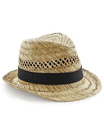 Beechfield B 730 Klobouk v pleteném vzhledu "Summer Trilby" 53.0730 natural Beechfield B 730 Klobouk v pleteném vzhledu "Summer Trilby" 53.0730 natural