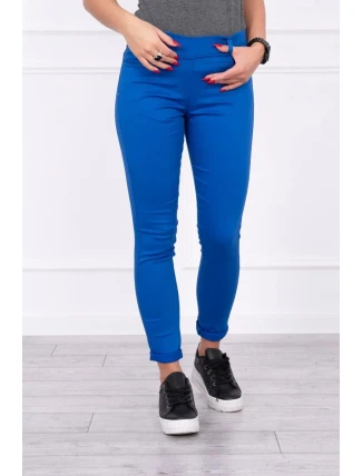 Barevné chrpové džínové kalhoty