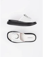 Klasické dámské  nazouváky Biało-czarny platforma