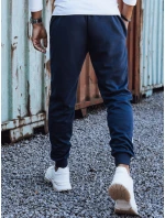 Pánské tepláky se stahovací šňůrkou tmavě modré UX4450