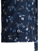 Pánská tmavě modrá košile s krátkým rukávem FashionStreet KX1042