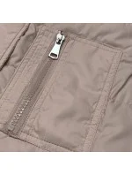 Oboustranná béžová dámská vesta (2383)