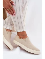 Dámské Tenisky Slip-On Big Star RR274721 Béžové