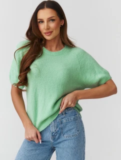 Svetr s krátkým rukávem  model 224078 Makadamia